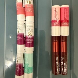 Bath & Body Works Suncare and Lip Tint Collection - Pink, Red, Mint